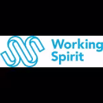 Logo Working Spirit met abstracte letters voor zakelijke illustraties en procesvisualisatie in Deventer