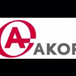 Logo met rode gestileerde A en tekst akopf voor zakelijke illustraties en procesvisualisatie in Deventer